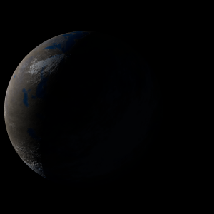 The artist's impression of Kepler-1336 c artist's rendition
