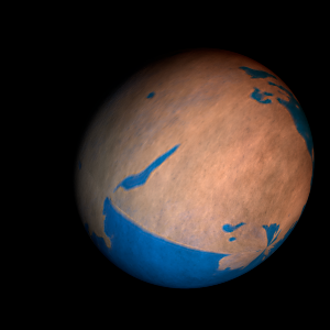 The artist's impression of Kepler-1345 b artist's rendition
