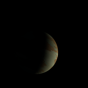 The artist's impression of Kepler-1348 b artist's rendition