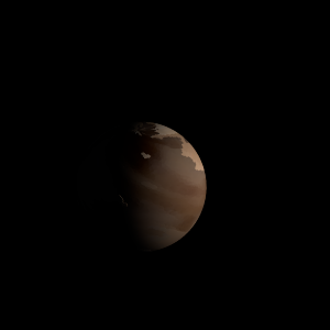 The artist's impression of Kepler-1350 c artist's rendition