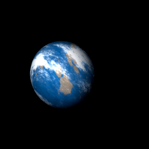 The artist's impression of Kepler-1357 b artist's rendition