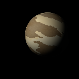 The artist's impression of Kepler-1361 b artist's rendition