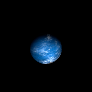 The artist's impression of Kepler-1364 b artist's rendition
