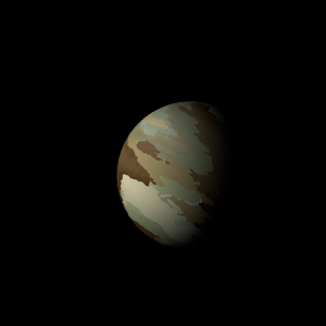 The artist's impression of Kepler-1365 b artist's rendition