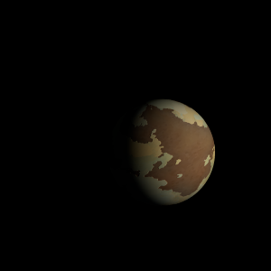 The artist's impression of Kepler-1368 b artist's rendition