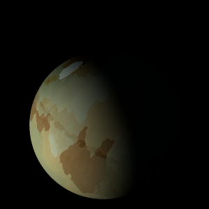 The artist's impression of Kepler-1370 b artist's rendition