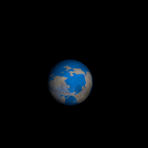 The artist's impression of Kepler-1371 Ac artist's rendition