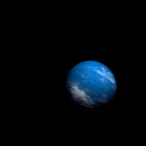 The artist's impression of Kepler-1373 b artist's rendition
