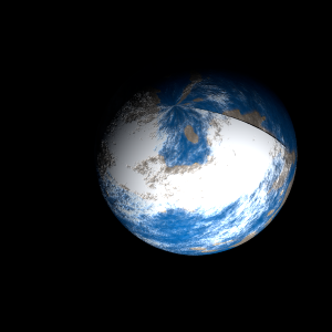 The artist's impression of Kepler-1381 b artist's rendition