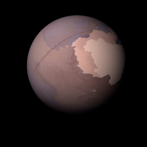 The artist's impression of Kepler-1383 b artist's rendition