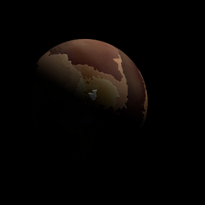 The artist's impression of Kepler-1388 Ac artist's rendition
