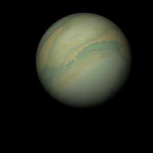 The artist's impression of Kepler-1388 c artist's rendition
