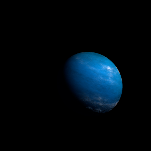 The artist's impression of Kepler-1388 d artist's rendition