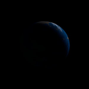 The artist's impression of Kepler-1388 e artist's rendition