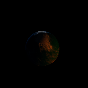 The artist's impression of Kepler-138 b artist's rendition