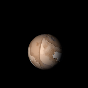 The artist's impression of Kepler-138 e artist's rendition