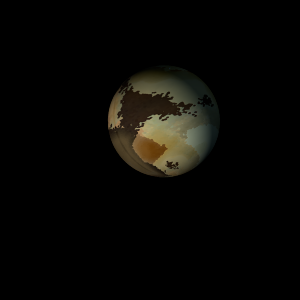 The artist's impression of Kepler-1391 b artist's rendition