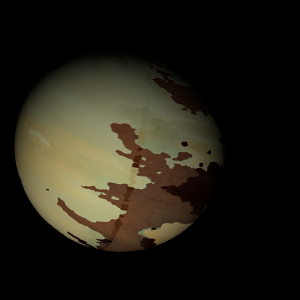 The artist's impression of Kepler-1392 b artist's rendition