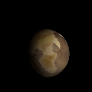 The artist's impression of Kepler-1393 b artist's rendition