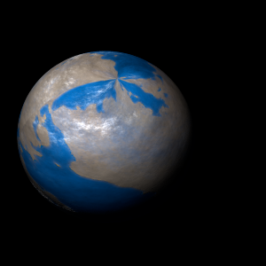 The artist's impression of Kepler-1394 b artist's rendition