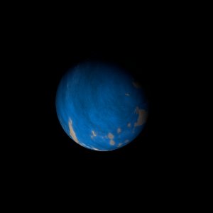 The artist's impression of Kepler-1397 b artist's rendition