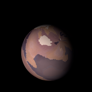 The artist's impression of Kepler-1398 b artist's rendition