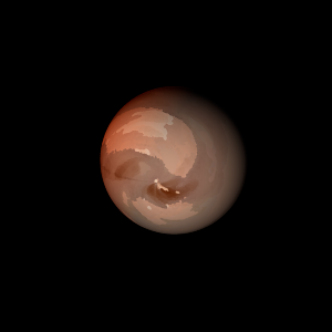 The artist's impression of Kepler-1398 c artist's rendition