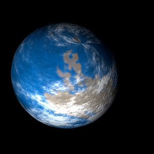 The artist's impression of Kepler-1404 Ab artist's rendition