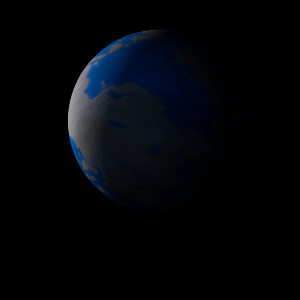 The artist's impression of Kepler-1416 b artist's rendition
