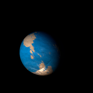 The artist's impression of Kepler-1417 b artist's rendition
