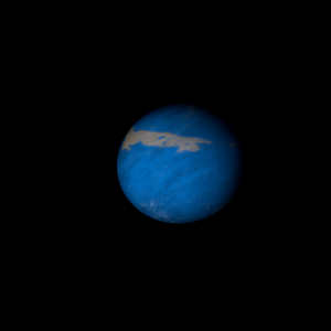 The artist's impression of Kepler-1419 b artist's rendition