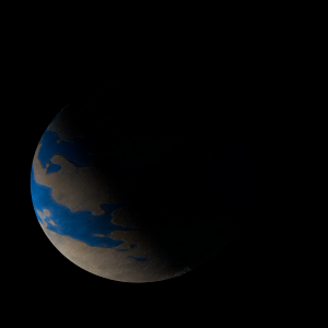 The artist's impression of Kepler-1422 b artist's rendition
