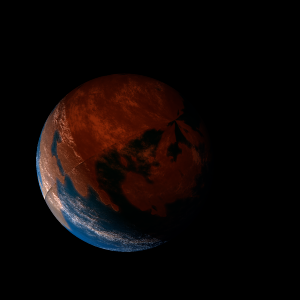 The artist's impression of Kepler-1423 b artist's rendition