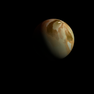 The artist's impression of Kepler-1424 b artist's rendition