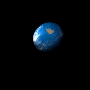 The artist's impression of Kepler-1426 b artist's rendition