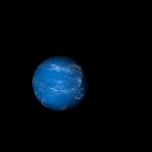 The artist's impression of Kepler-142 c artist's rendition