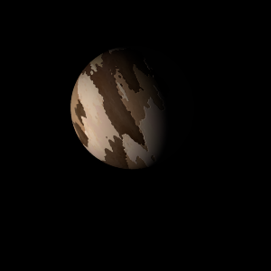The artist's impression of Kepler-1435 b artist's rendition
