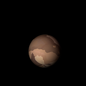 The artist's impression of Kepler-1445 b artist's rendition
