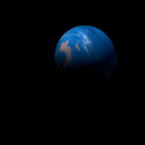 The artist's impression of Kepler-1453 b artist's rendition