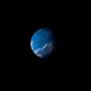 The artist's impression of Kepler-1454 b artist's rendition