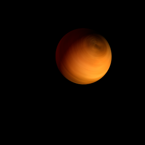 The artist's impression of Kepler-145 b artist's rendition