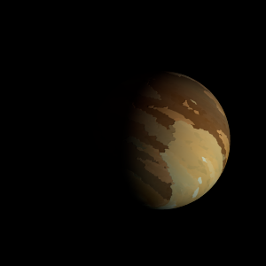 The artist's impression of Kepler-1464 b artist's rendition