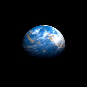 The artist's impression of Kepler-1464 c artist's rendition