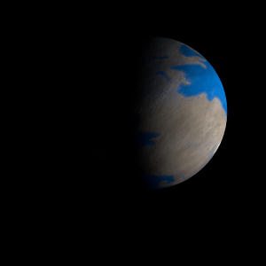 The artist's impression of Kepler-1474 b artist's rendition