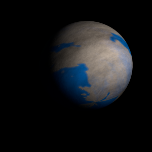 The artist's impression of Kepler-1477 b artist's rendition