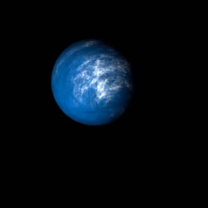 The artist's impression of Kepler-1482 Ab artist's rendition