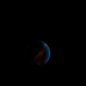 The artist's impression of Kepler-1483 b artist's rendition