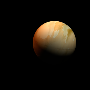 The artist's impression of Kepler-1484 b artist's rendition