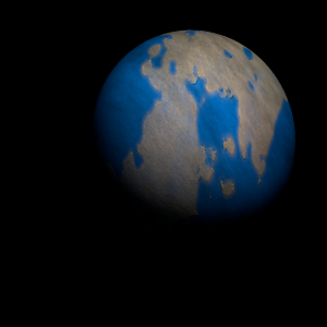 The artist's impression of Kepler-1489 c artist's rendition