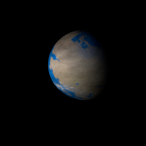 The artist's impression of Kepler-148 b artist's rendition